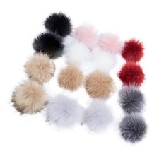  20 Pcs Pompons En Fourrure