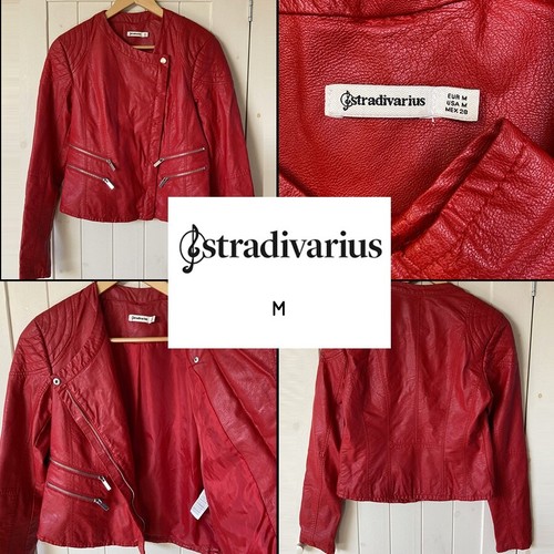 Blouson simili cuir - , rouge