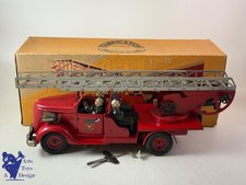 JOUET ANCIEN VEBE REF 222bis CAMION POMPIERS PARIS GRANDE ECHELLE  C. 1950 37CM