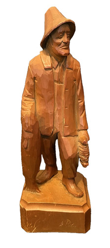 Sculpture bois art populaire - sculpture,