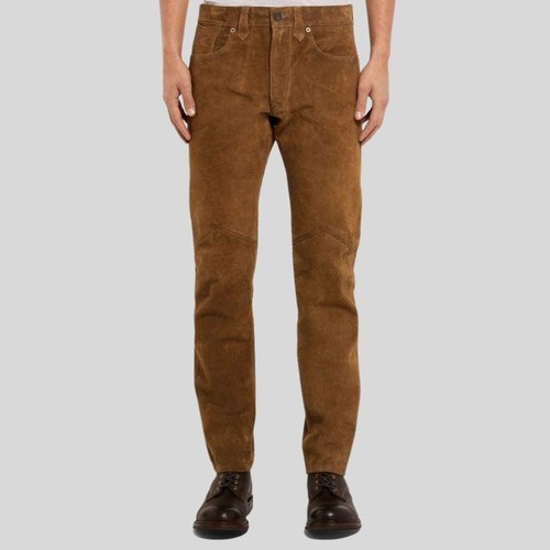 Pantalon homme cuir daim - pantalon,