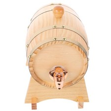  Distributeur de baril de vin en bois 0.8 L, 1 ensemble, pour le stockage de la