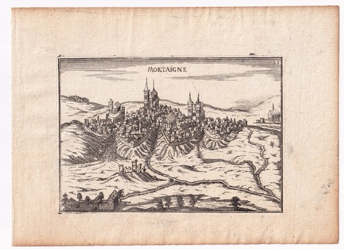 Gravure xviie mortagne - gravure,