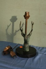 pied de lampe buste de renne