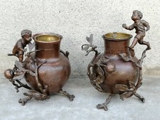 2 jardinières bronze