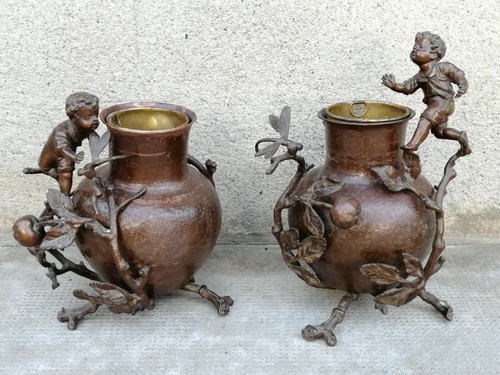 Jardinières bronze - jardinières,