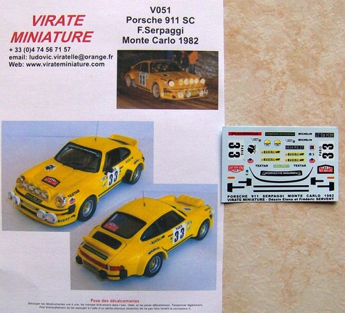 V051 porsche 911 - sc, rallye
