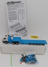 KIBRI 10663 1/87 CAMION MB SK 2650 3 AXES AVEC SEMI-REMORQUE SURBAISSEE + notice