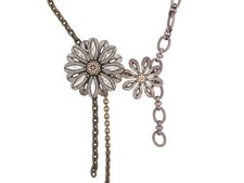 VINTAGE COLLIER LANVIN FLEURS