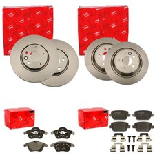 TRW Disques de Frein + Revêtements Avant + Arrière Convient pour Ford Galaxy +