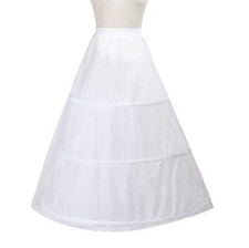 Jupon de Robe Mariage 3 Cerceaux Voile Satin NEUF