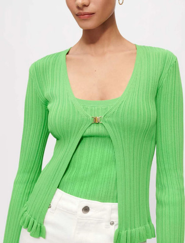 Maje women green knitted - women's,