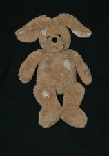 🐰Doudou lapin beige marron brun pièces TIAMO chien peluche 32 / 44 cm TTBE