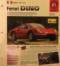 Affiche Ferrari DINO 1967-1974