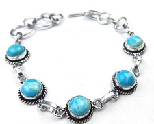 Larimar Gemstone 925 Sterling