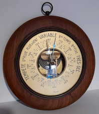 ancien baromètre mural œil