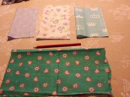 Lot petits coupons tissu - lot, de