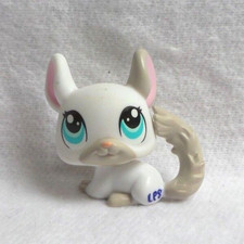 LITTLEST PETSHOP PET SHOP LPS #1401 HASBRO CHINCHILLA BLANC BEIGE YEUX VERT