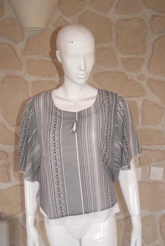 Blouse tee shirt noir - noir, et
