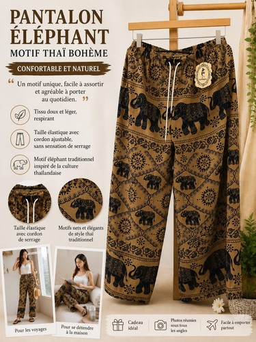 Thai elephant harem pants - harem,