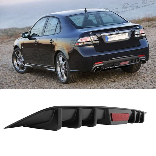 Black rear bumper diffuser - black,