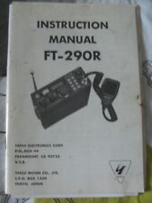 radioamateur notice FT290R originale en Anglais avec traduction en Francais