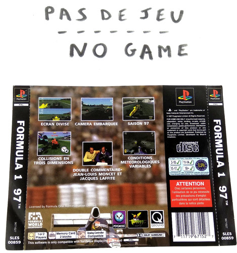 Playstation ps1 jaquette - 1, vf