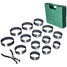 Installateur de cylindre compresseur à segments piston avec pince et jeu d'outil