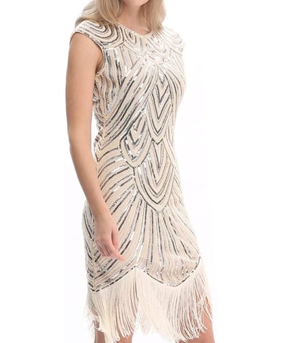 1920s style beaded sequin - 1920s,