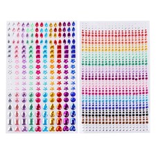  2 Sheets Autocollants Pour