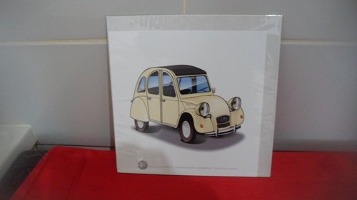 Dessin 2cv creme - ,