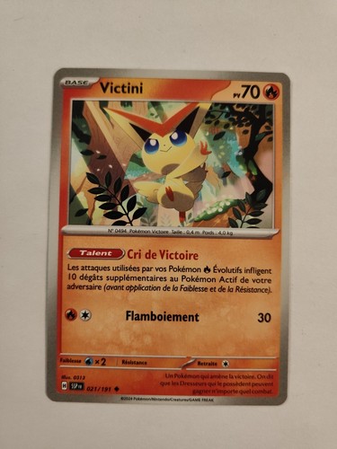 Carte pokémon victini - pokémon,