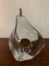 Pied de lampe en cristal Daum