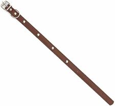 Collier pour Chien Moyen Clouté Métal en Simili Cuir 45 x 1,8 cm - Brun - 2250