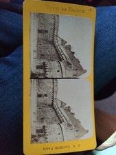 NANTES  VUE STEREOSCOPIQUE ALBUMINEE  FIN 19 EM DÉBUT 20 ÈME voir Descripti