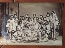 Tunisie groupe de jeunes filles juives (école?) Photo papier albuminé fin XIXème