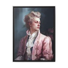 Art sur toile, peinture à l'aquarelle rococo, décoration murale encadrée,...