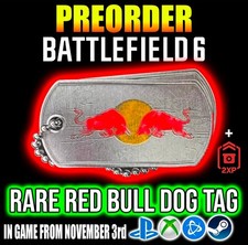 Battlefield 6 - Red Bull x Telepizza Exclusive Limited Edition Dog Tag Plus XP