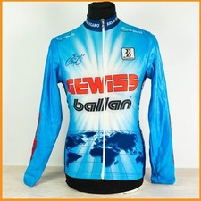 MAILLOT DE L'ÉQUIPE 4 L HAUT VÉLO DE ROUTE CYCLISTE VINTAGE VIEUX BLEU BERZIN