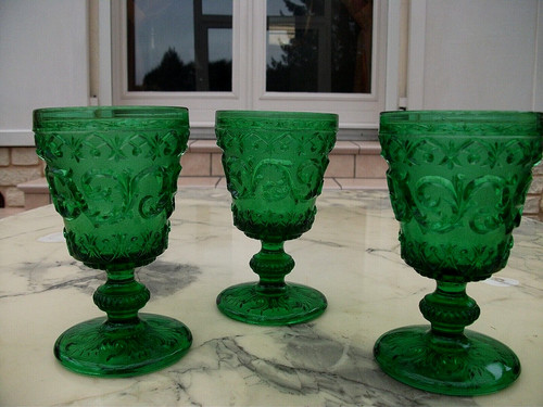 Verres pied vase a - 3,