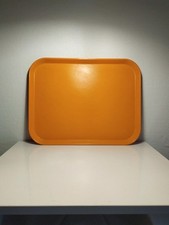 Plateau de service Mullarhof orange vintage fibre de verre  résine de polyester