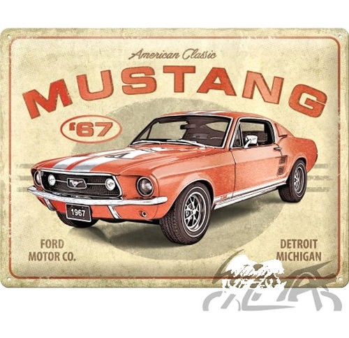 Plaque 30x40 ford mustang - 30x40,