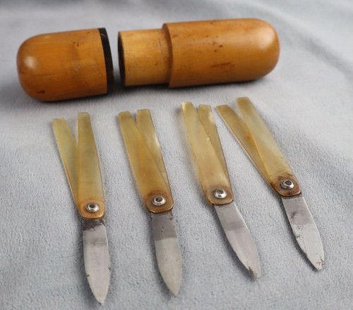 Rare ancien etui - a, lancettes