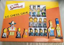 Matt Groening Les Simpson Rare Jeu d'échecs 3-D Vintage Neuf 2000 Royaume-Uni