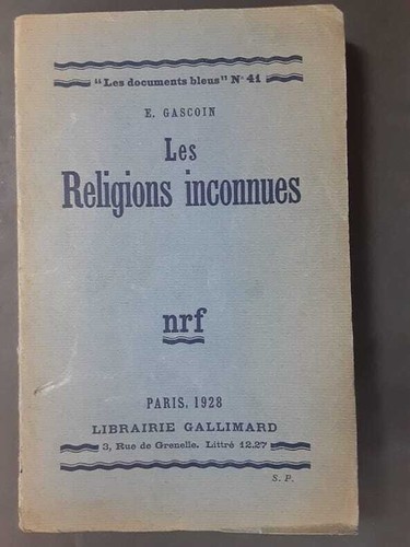 Gascoin les religions - gascoin,,
