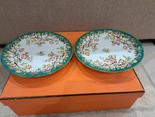 JOLIE ET RARE 2 COUPES SUR PIED EN PORCELAINE DE FISMES NO MINTON