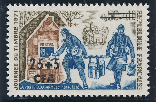 Timbre cfa réunion 394 - timbre,