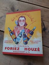 ancien carton publicitaire