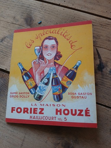 Ancien carton publicitaire - carton,