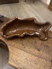Ancien moule en terre cuite vernissée, forme Poisson Alsace , XIXème (43)
